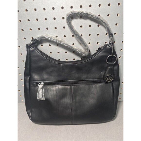 Giani Bernini Handbags - Giani Bernini Napa Leather Hobo Handbag Black Womens Purse Zip Up NOT USED